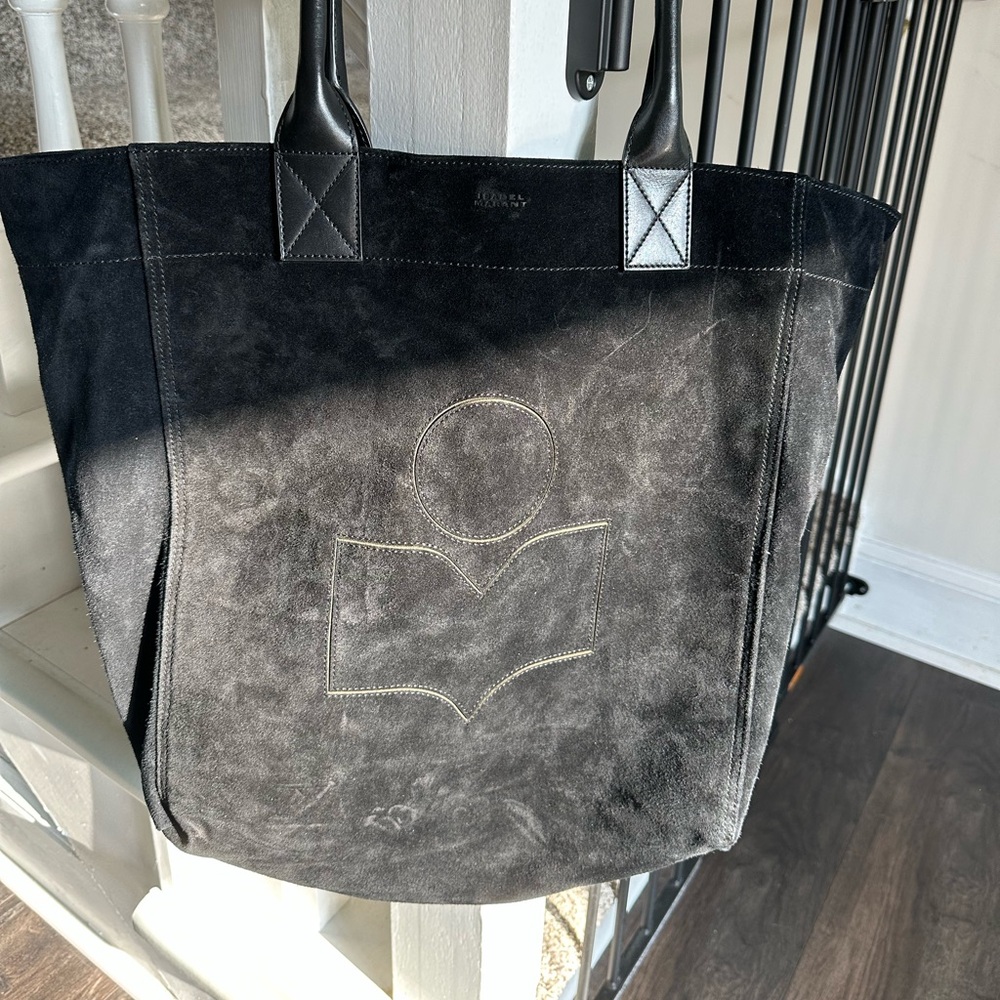 Isabel Marant Suede “Yenky” Tote in Black